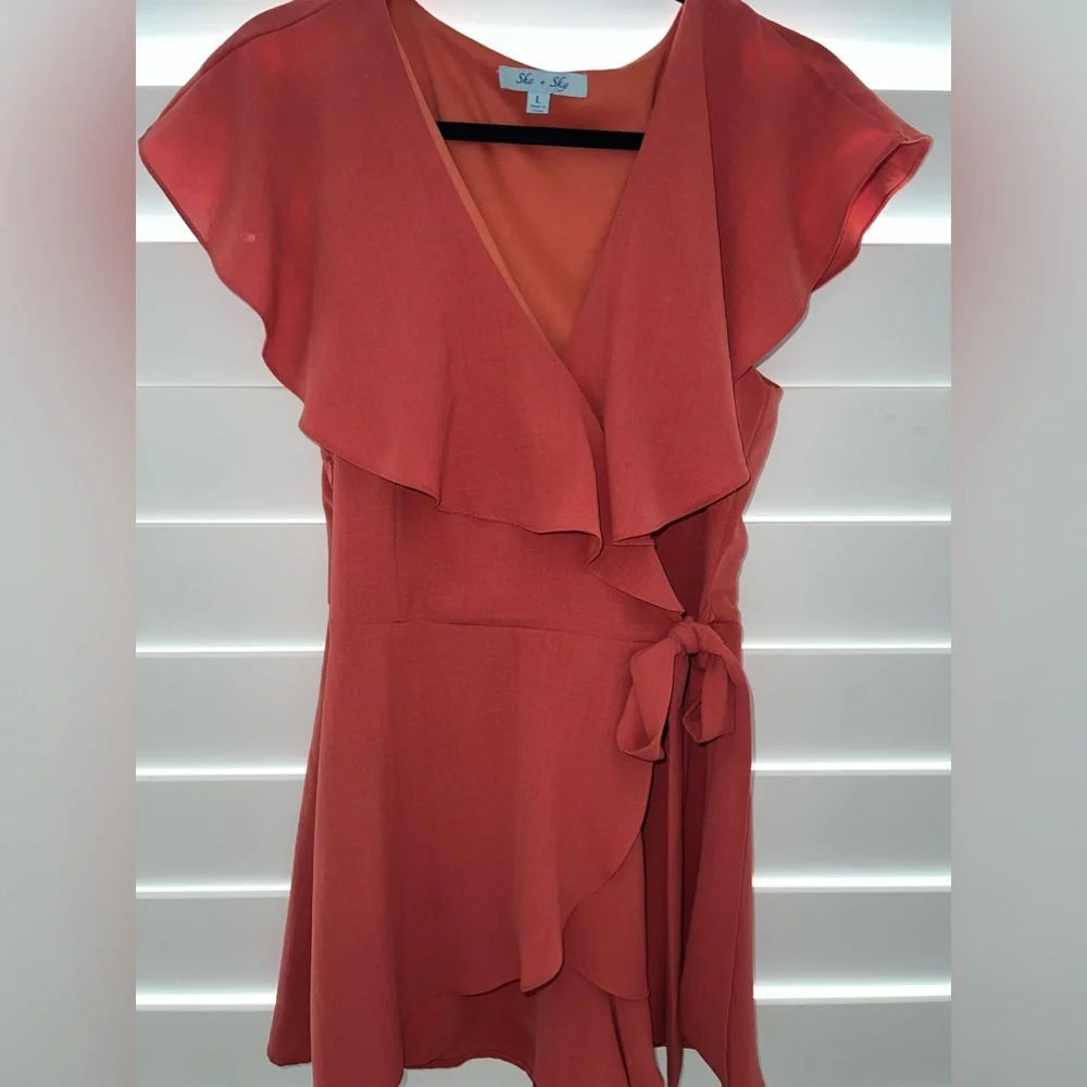 Rust Flowy Romper - Picture 3 of 4